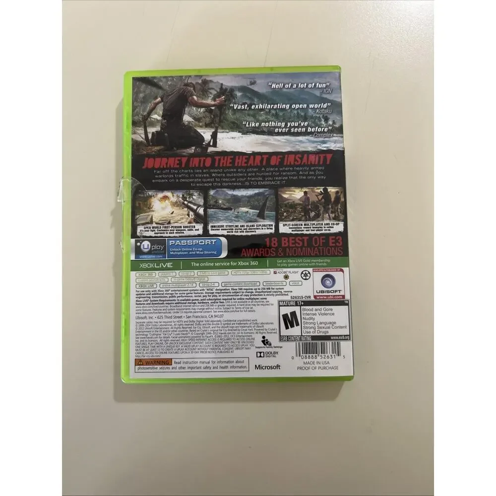5 Games FIFA12, FIFA16, NBA 2K15, Far Cry 3 Microsoft Xbox 360 Video Games